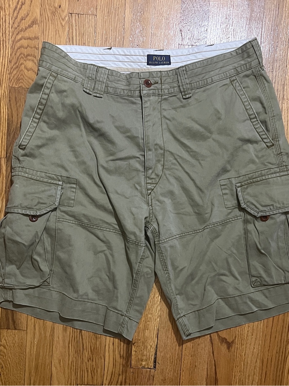Vtg Polo Ralph Lauren Andrew Shorts Men 36 Chino Pleated Preppy 90s Vintage